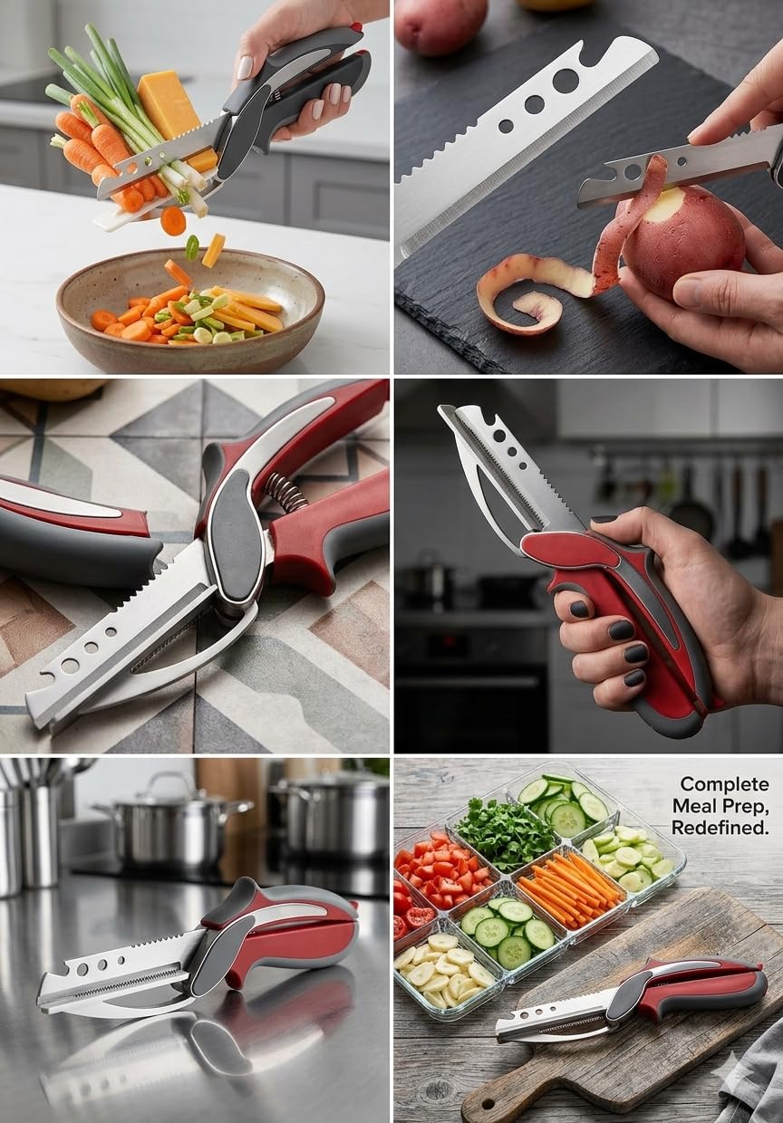 Multi-Function Kitchen Vegetable Chopper Scissors