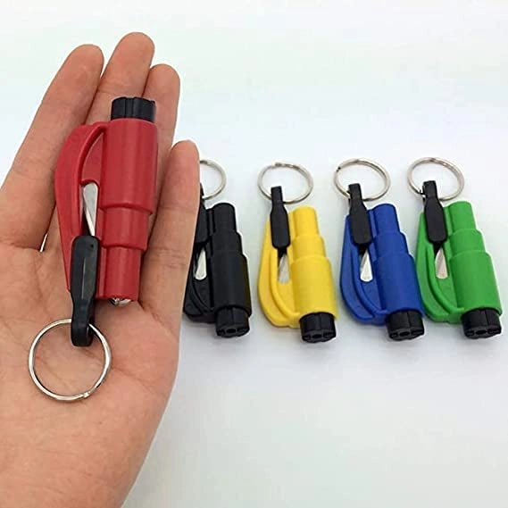 3-in-1 Emergency Mini Safety Hammer & Car Window Glass Breaker