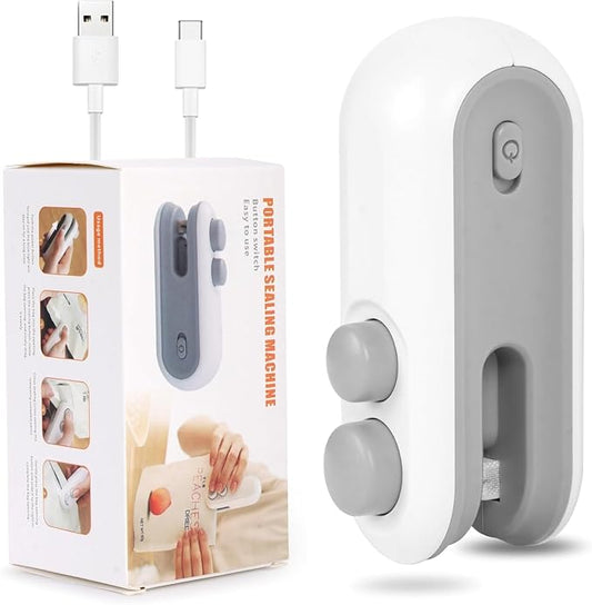 Portable 2-in-1 USB Rechargeable Bag Sealer and Cutter