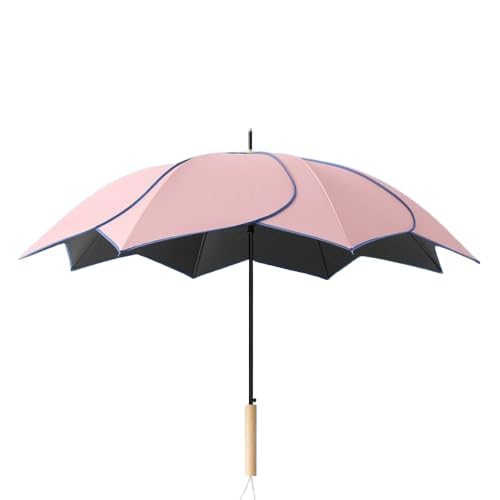 Flower Petal Umbrella for Women – 3-Fold Sun & Rain Parasol