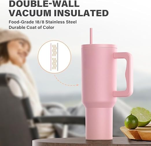 1200 ml Stainless Steel Travel Tumbler with Handle