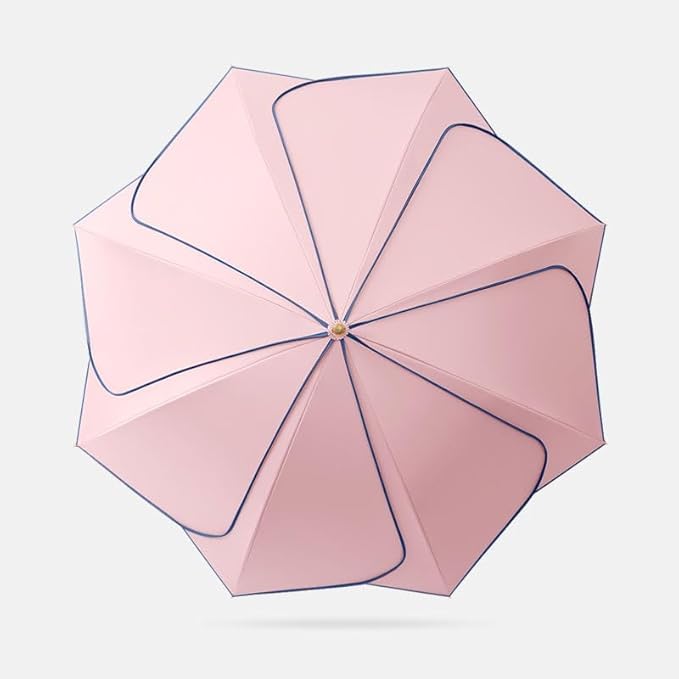 Flower Petal Umbrella for Women – 3-Fold Sun & Rain Parasol