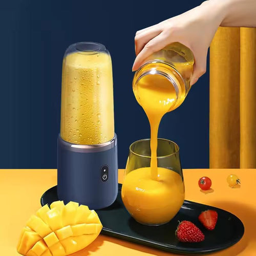 AeroBlend Max | Portable Blender & Electric Juicer | 6 Blades USB Rechargeable Format | 1500mAh Battery Personal Smoothie Mixer