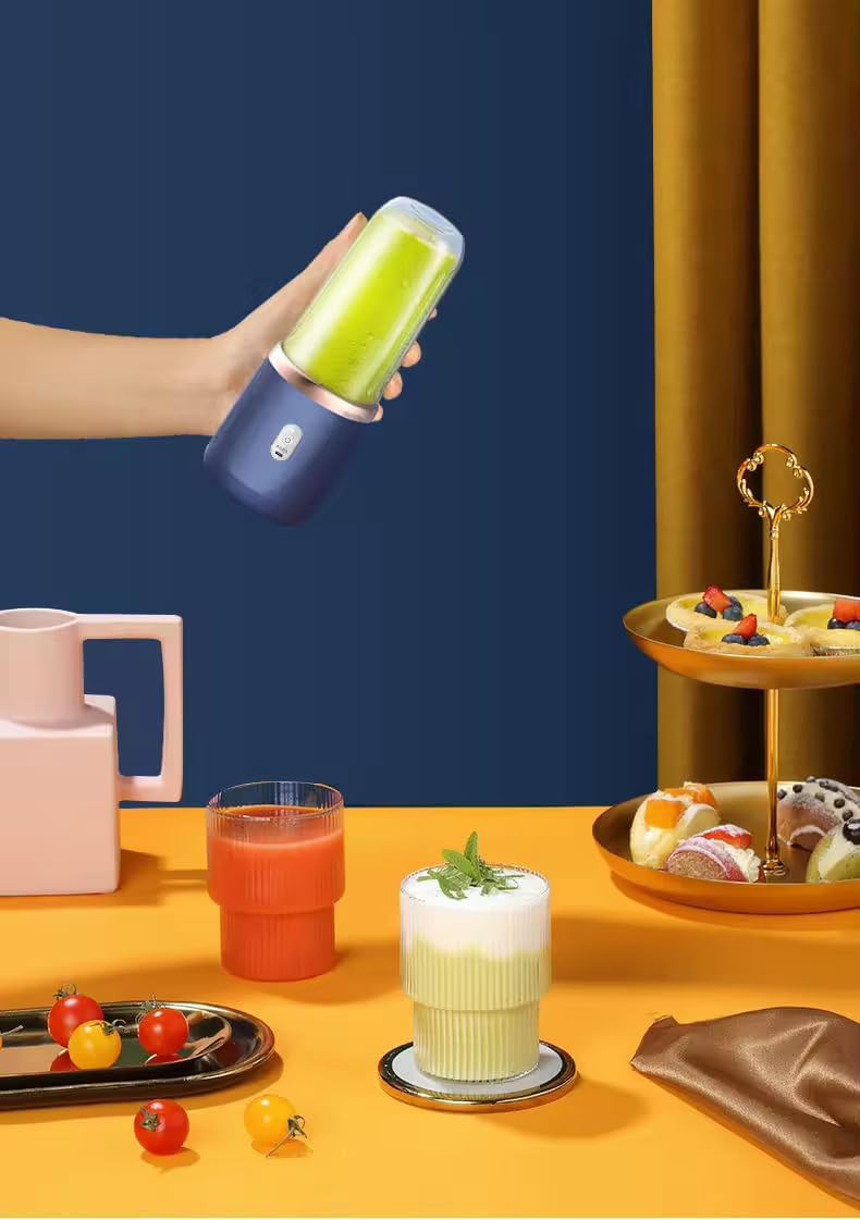 AeroBlend Max | Portable Blender & Electric Juicer | 6 Blades USB Rechargeable Format | 1500mAh Battery Personal Smoothie Mixer