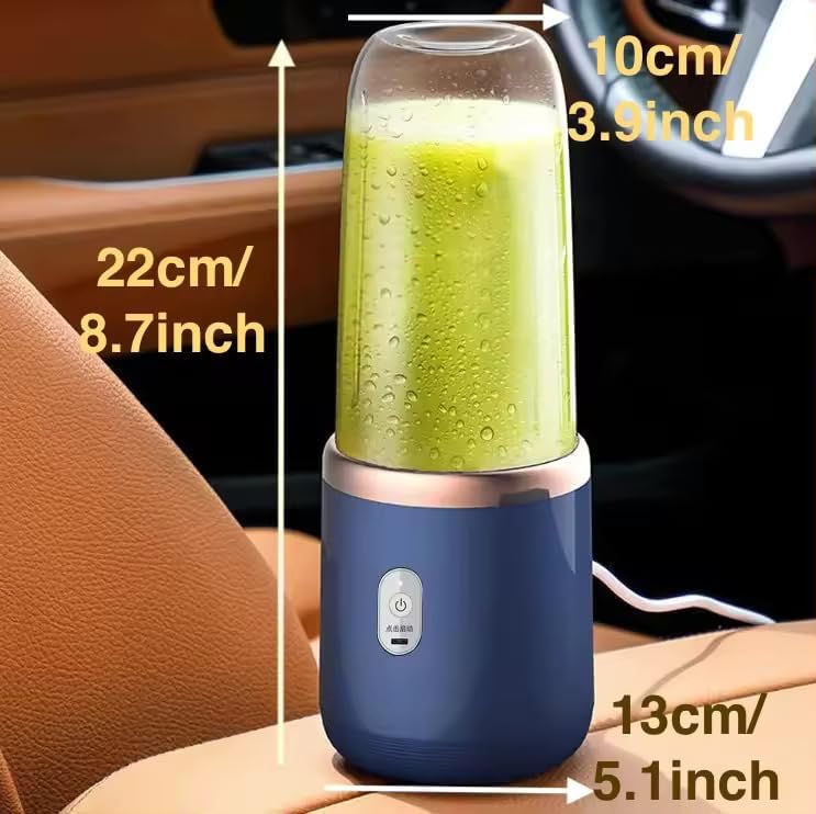 AeroBlend Max | Portable Blender & Electric Juicer | 6 Blades USB Rechargeable Format | 1500mAh Battery Personal Smoothie Mixer