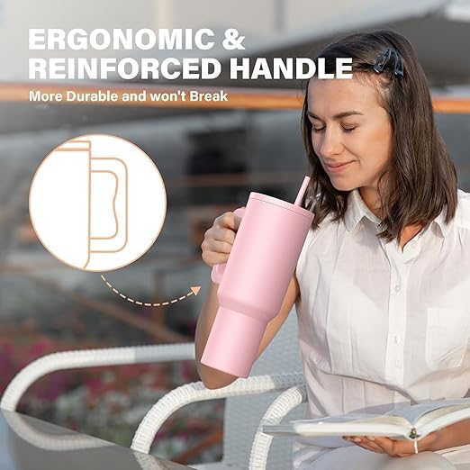 1200 ml Stainless Steel Travel Tumbler with Handle