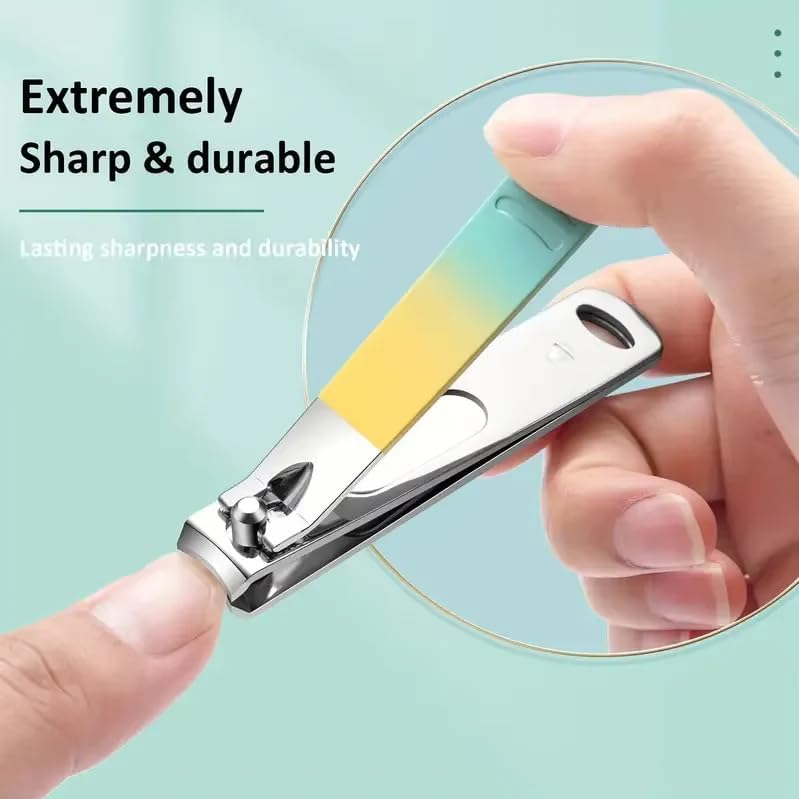 GroomKit 18-in-1 Manicure and Pedicure Set | Stainless Steel Grooming Kit with Gradient Tools & Quilted Travel Case