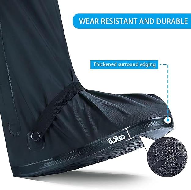 Waterproof Shoe Covers - High-Tube Rain & Mud Protector Boot Sleeves