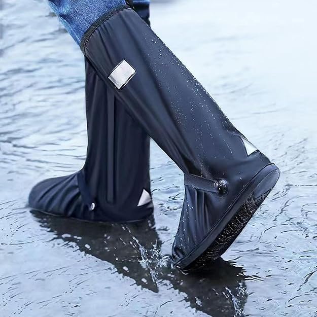 Waterproof Shoe Covers - High-Tube Rain & Mud Protector Boot Sleeves