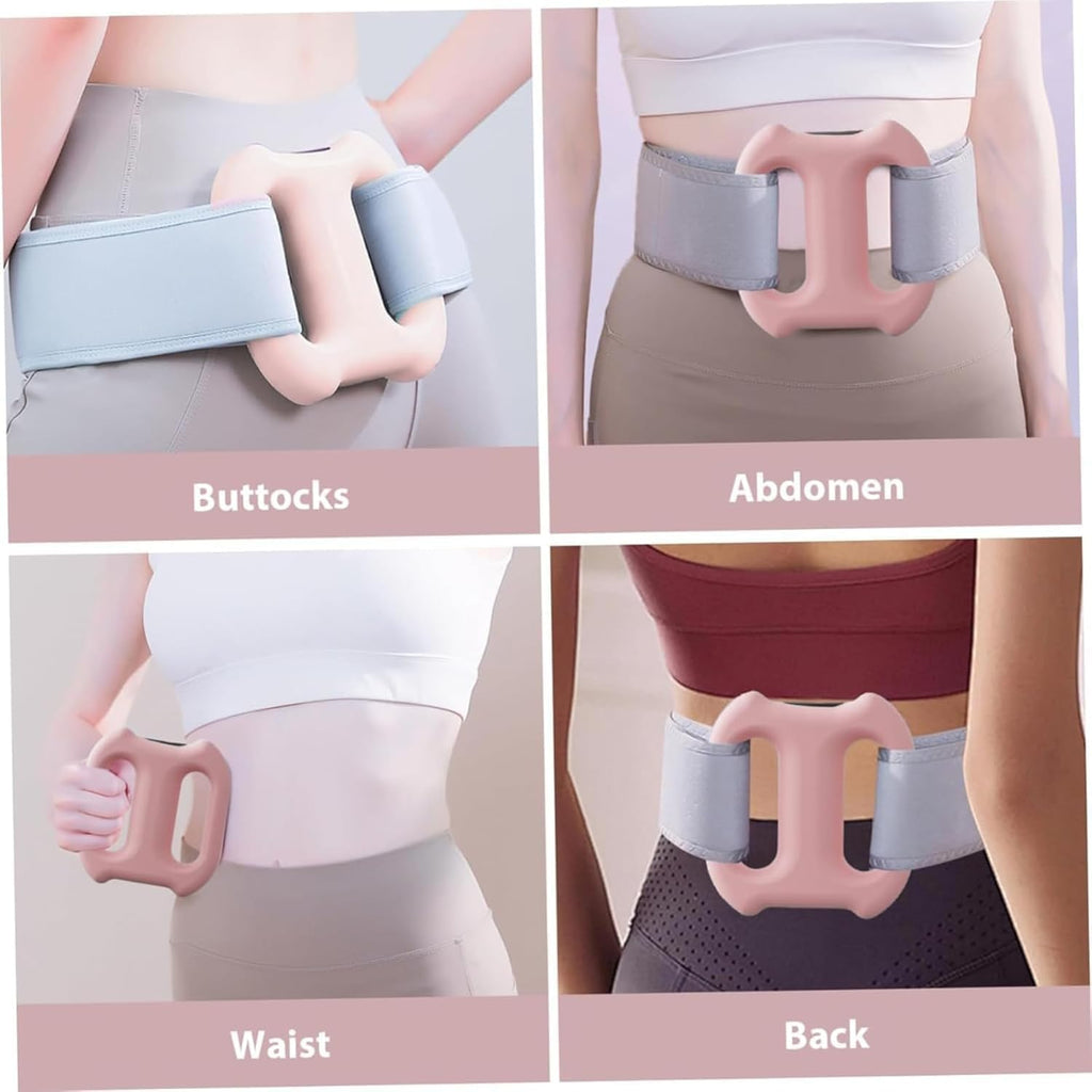 Electric Fascia Massager Ring | Cordless Dual-Motor Vibration Belt with Heat Therapy | 5 Intensity Levels & 3 Modes Body Shaping Device