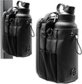 Magnetic Gym Bag and Bottle Holder | Tactical Crossbody Sling Fitness Organizer with AirTag Pocket & Key Clasp | Multi-Pocket Steel Mount Pouch