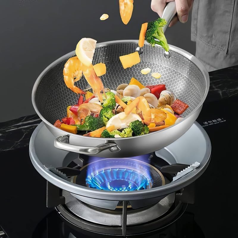 Stainless Steel Gas Saver Burner Stand (Pack of 2)