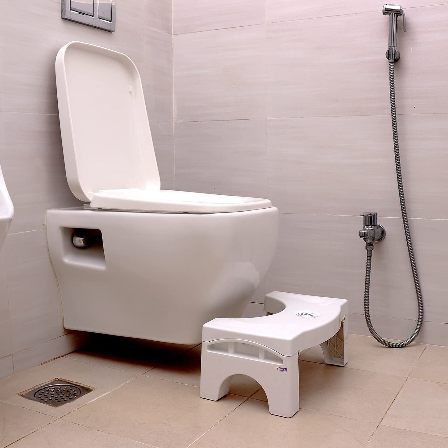 Foldable Bathroom Toilet Stool for Natural Posture