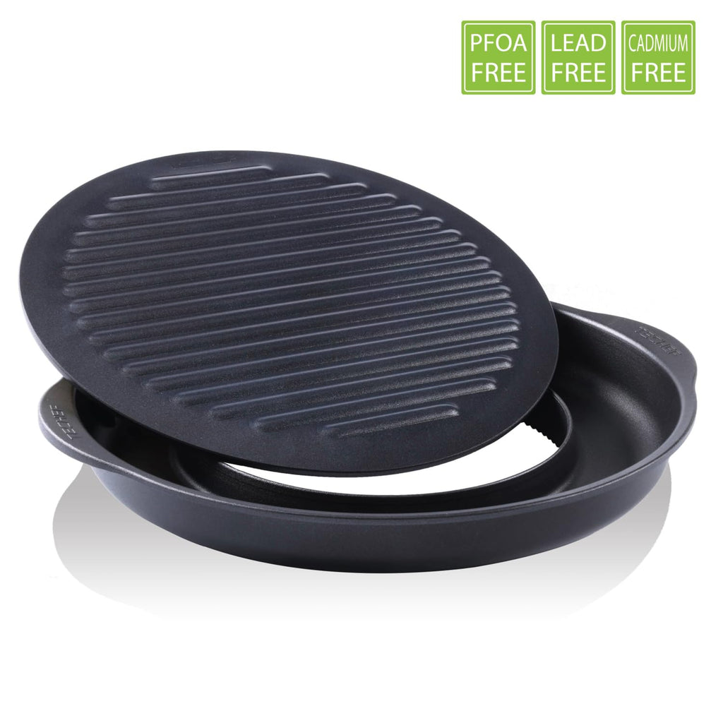 Non-Stick Smokeless Indoor Gas Stove Grill Pan