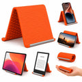 Mobile Stand for Desk - Orange Flexible Silicone Multi-Angle Adjustable Phone Holder
