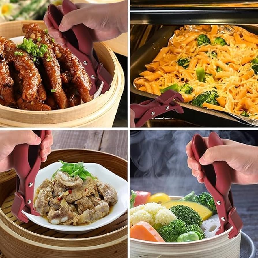 Anti-Scald Hot Dish and Bowl Gripper Clip for Kitchen