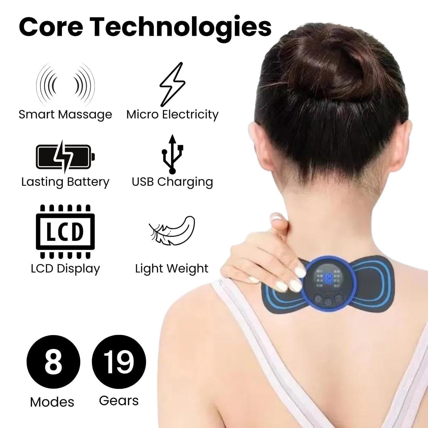 Wireless Mini Massager for Neck & Body