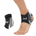 FlexiGuard Ankle Support Brace Compression Sleeve | Adjustable Elastic Cross Straps Format | Breathable Sports Protective Foot Wrap for Men Gym Running Pain Relief