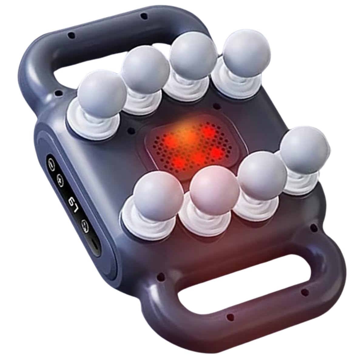 8-Headed Massager Gun - LCD Full Body Fascia Muscle Massager