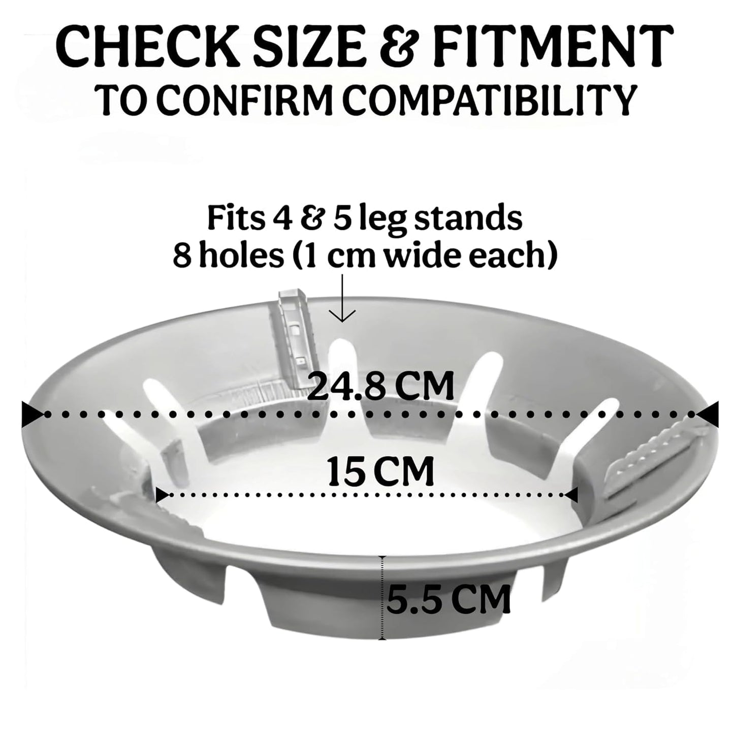 Stainless Steel Gas Saver Burner Stand (Pack of 2)