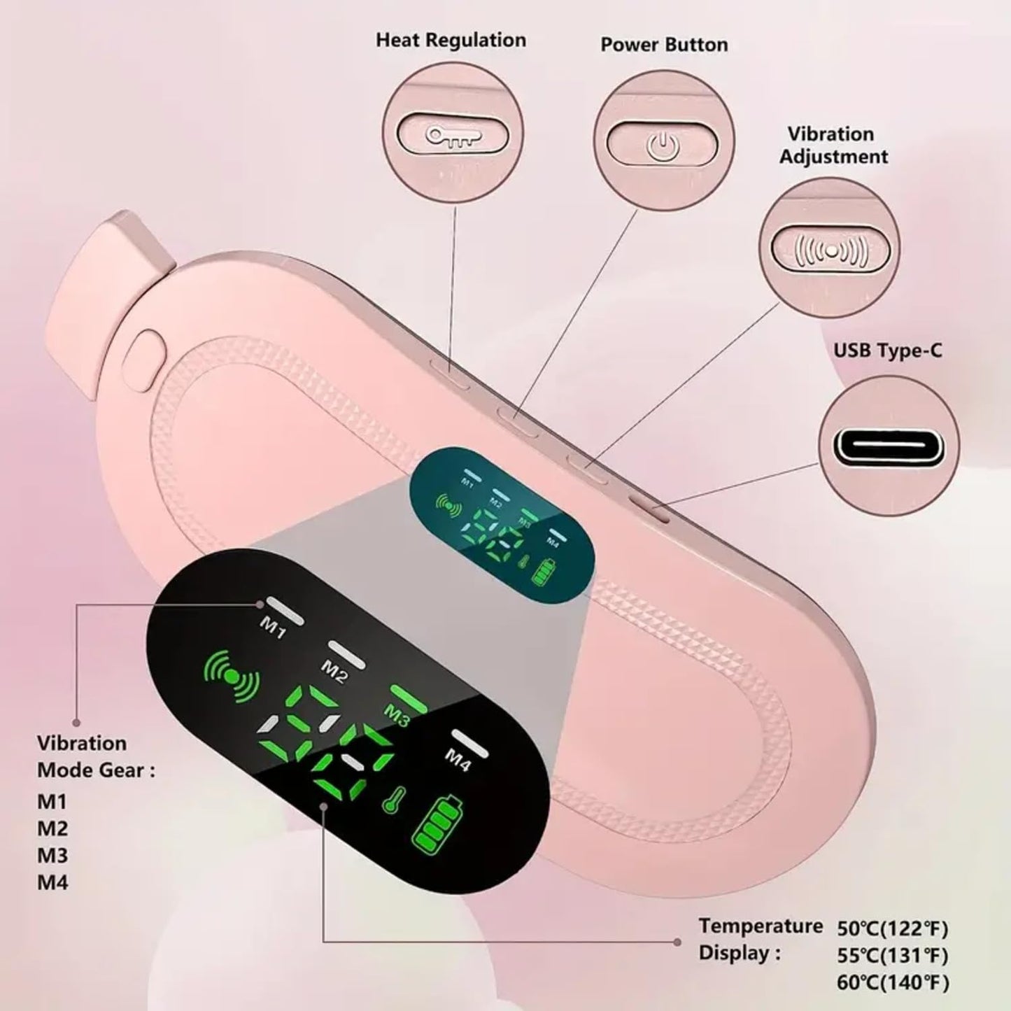 Period Cramp Relief Heating Belt