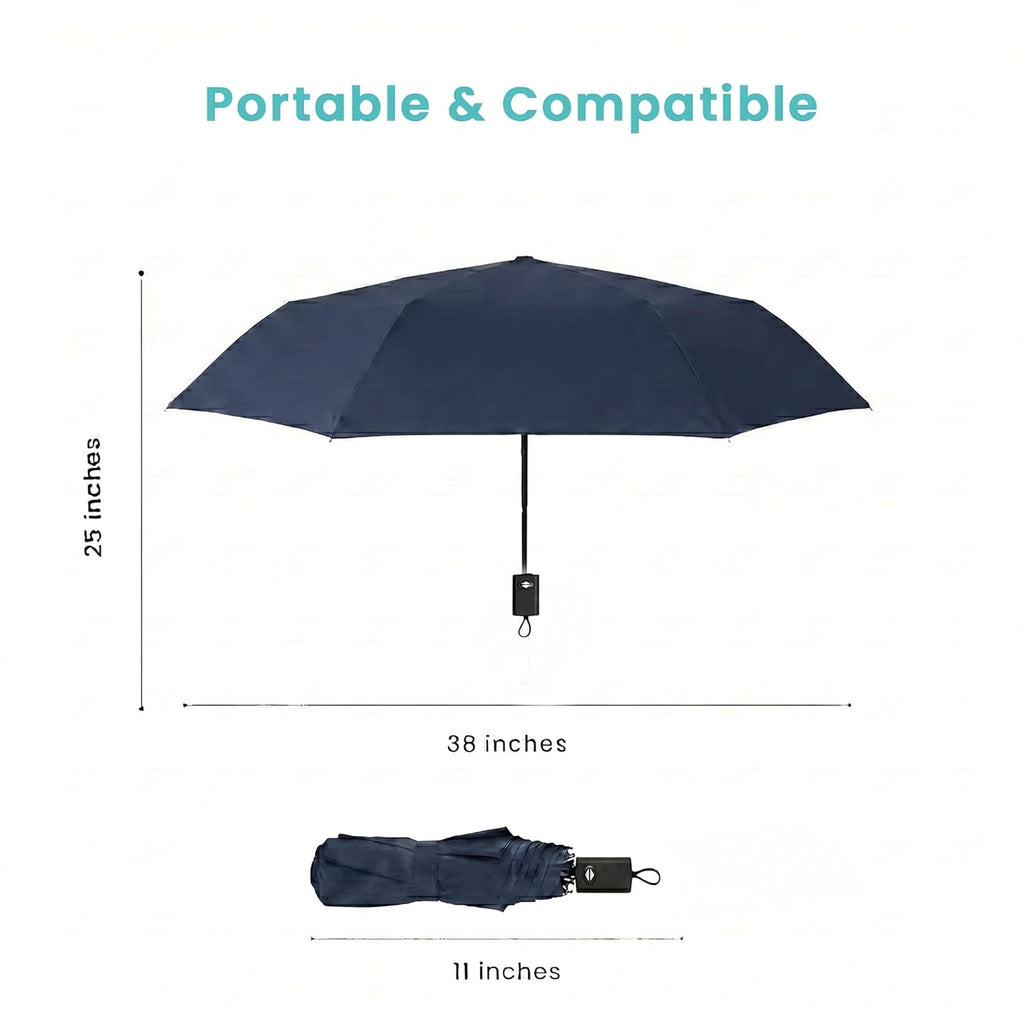 Premium Foldable UV Protection Umbrella for Sun & Rain (Compact & Windproof)