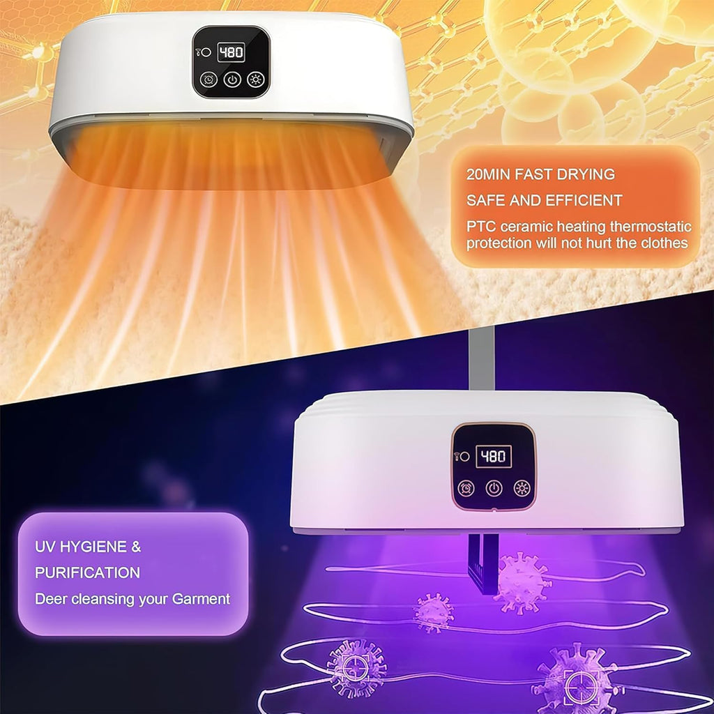 Portable Electric Clothes Dryer Machine with UV Sterilization