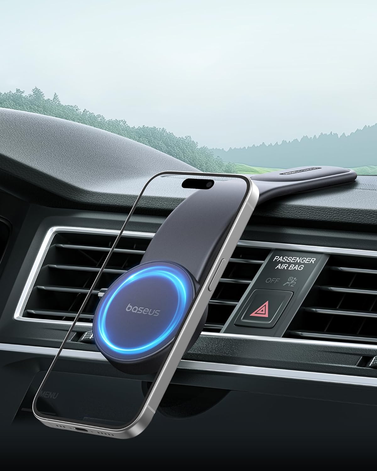 Magnetic Car Phone Holder - Baseus Ultra-Mini Flexible Mount