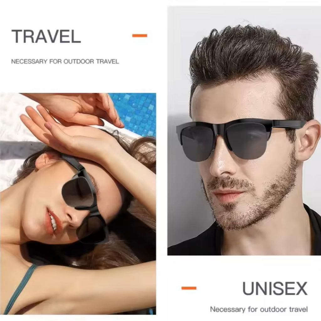 Wireless Bluetooth Sunglasses - Smart Audio Eyewear with HiFi Dual Speakers