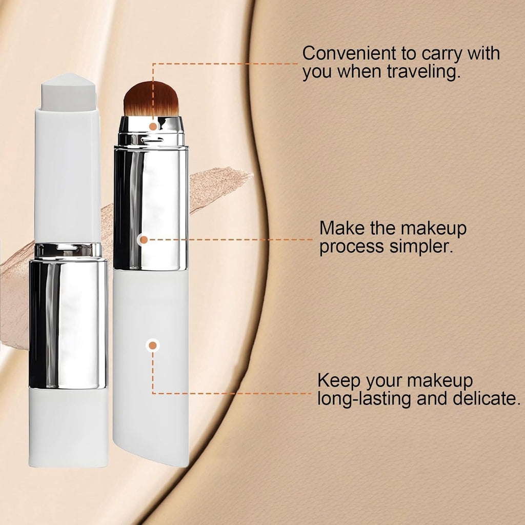 Silk Fusion Cream | Color Changing Foundation Stick with Built-in Brush | Easy Twist-Up Format | Flawless Tone-Matching Complexion