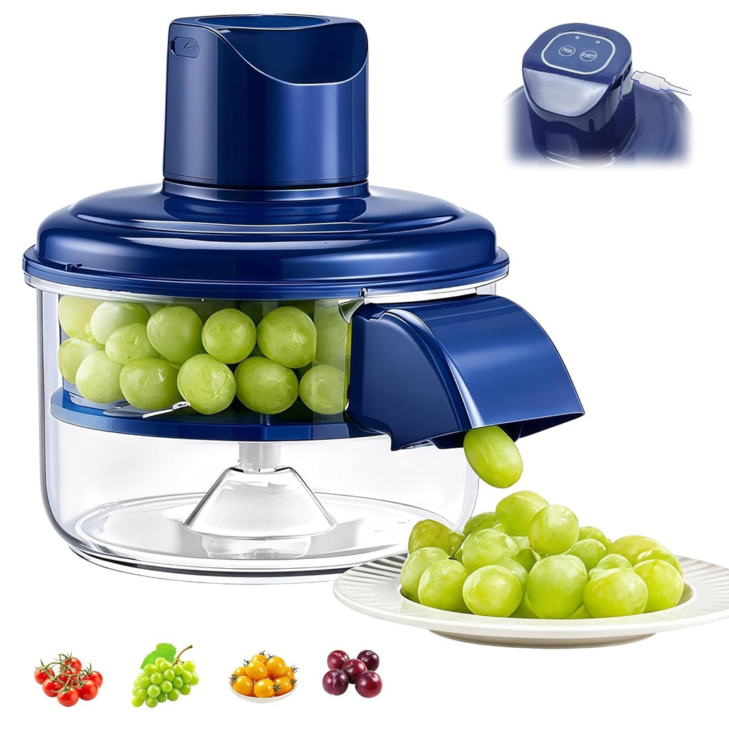 Electric Garlic and Fruit Peeler Machine | Automatic 5-Blade Skin Remover with 1300mAh Rechargeable Battery | 50W High Power Quick Peeling Tool