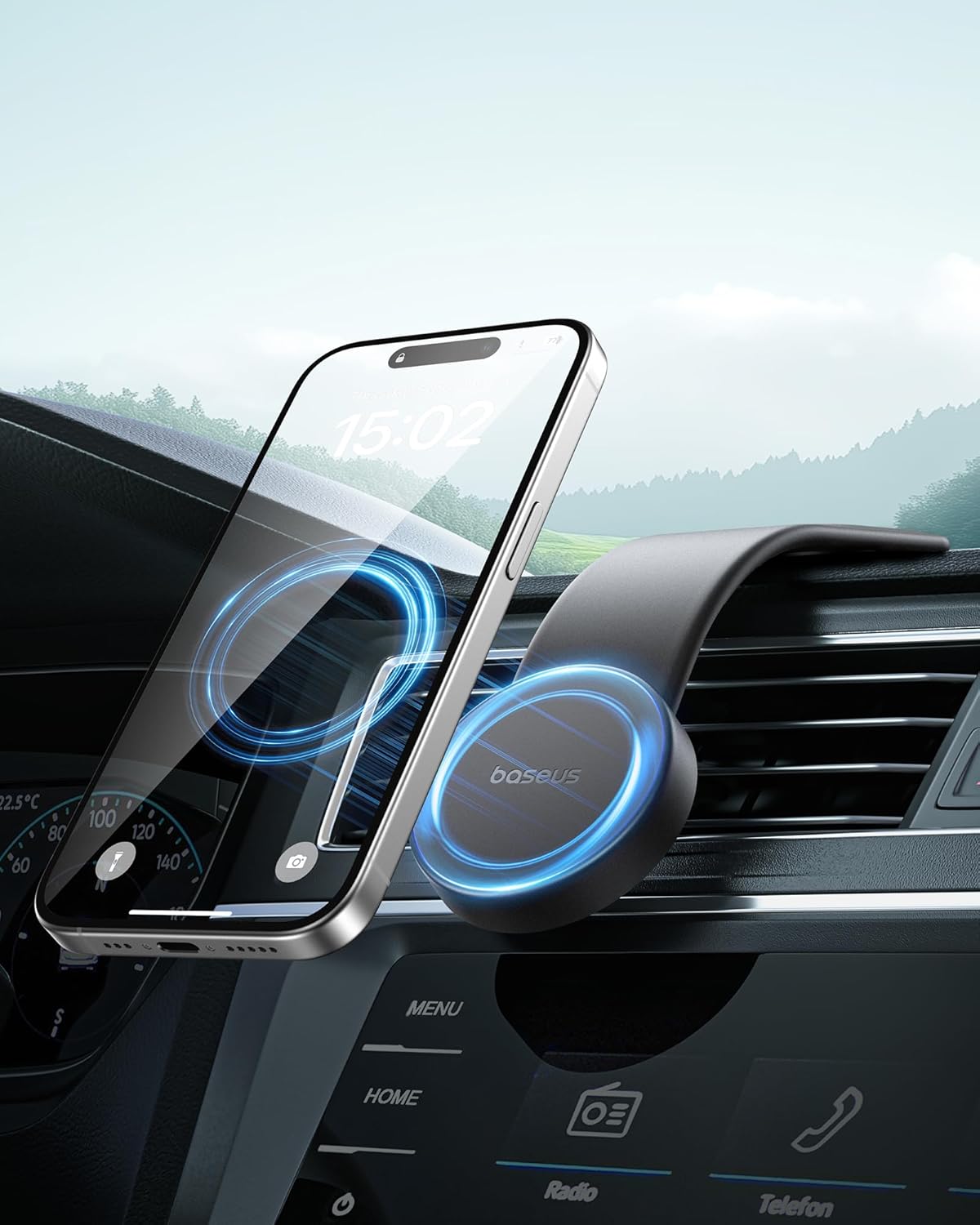 Magnetic Car Phone Holder - Baseus Ultra-Mini Flexible Mount