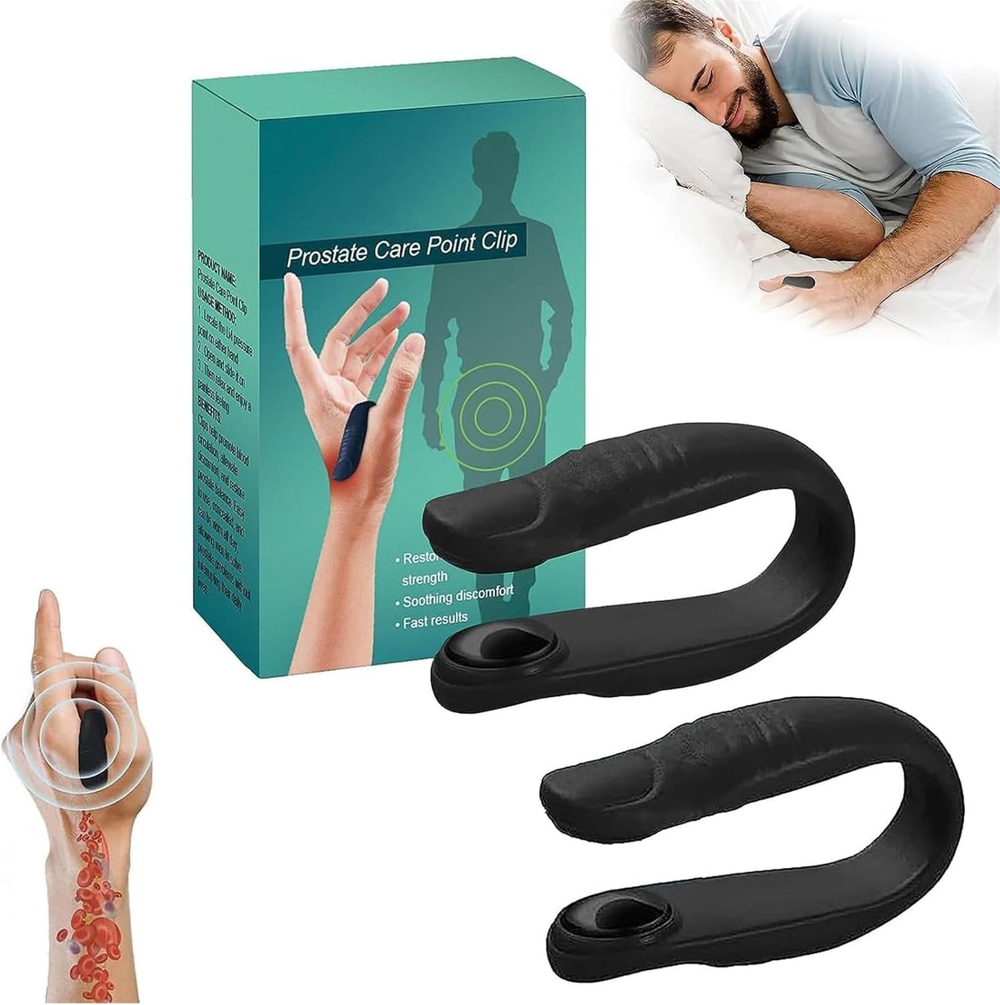 Acupressure Relief Hand Clip (Pack of 2)