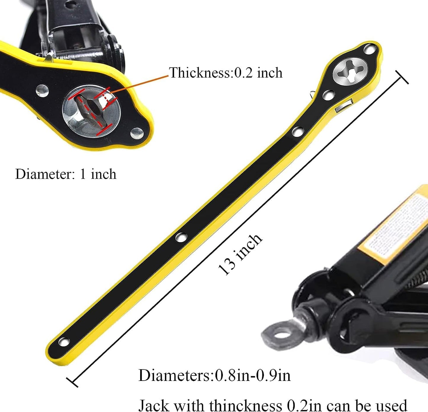 Universal Car Jack Wrench Set with Accessories