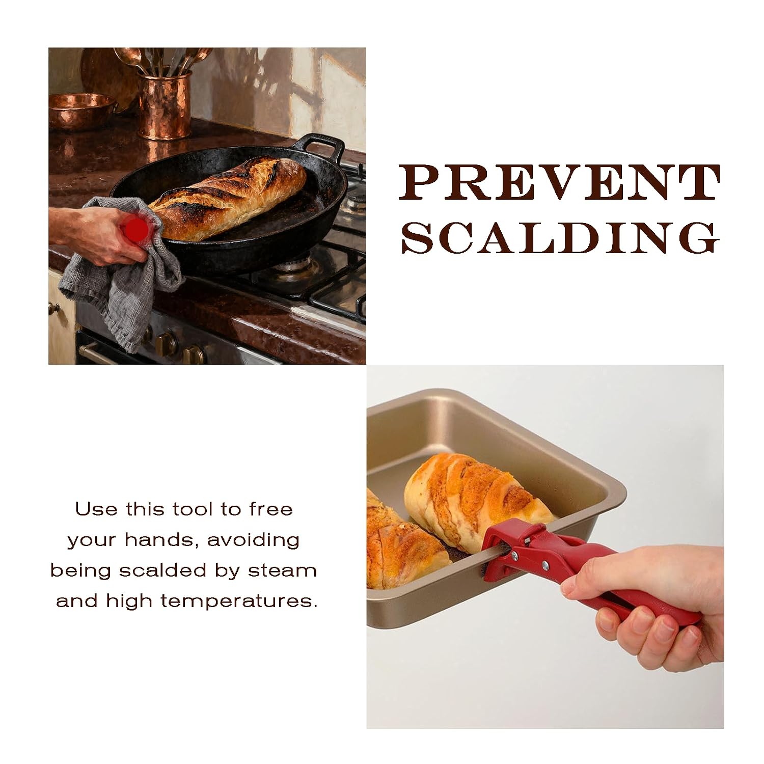 Anti-Scald Hot Dish and Bowl Gripper Clip for Kitchen