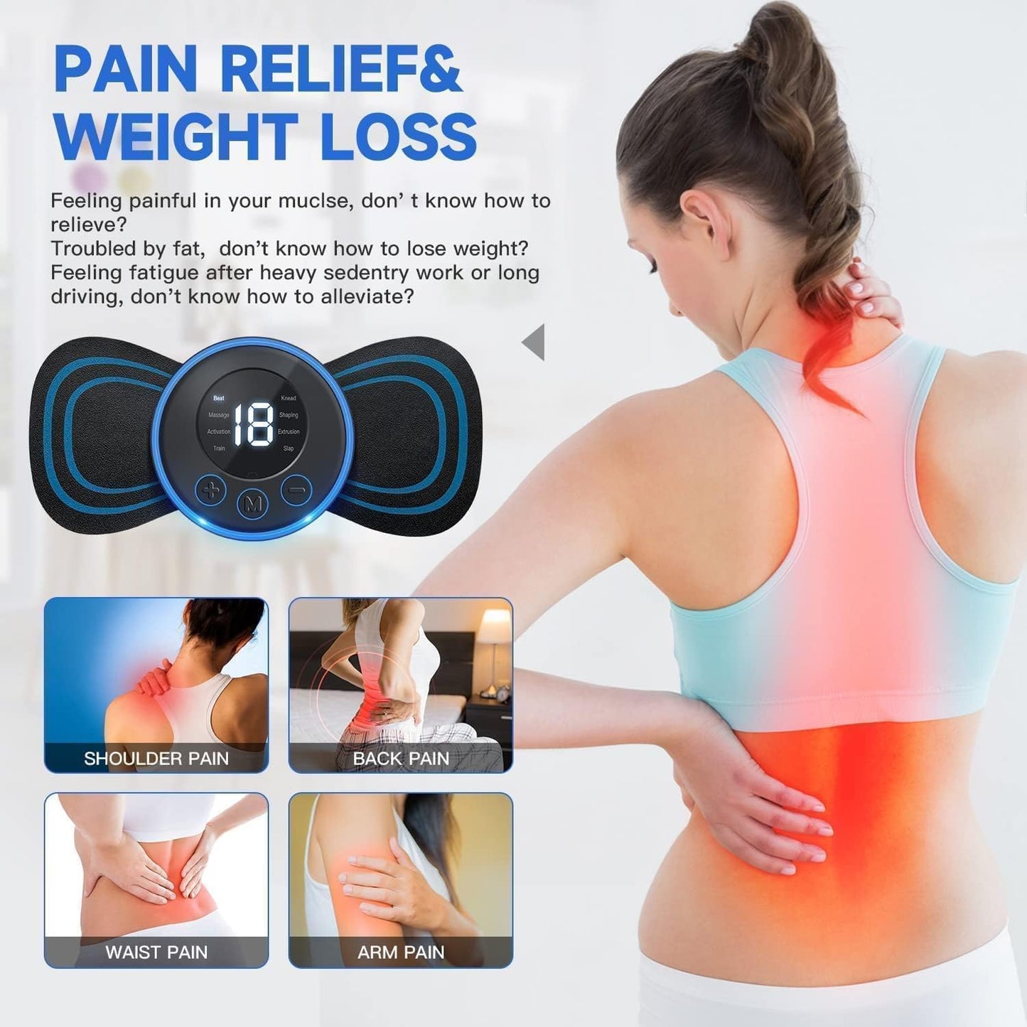 Wireless Mini Massager for Neck & Body