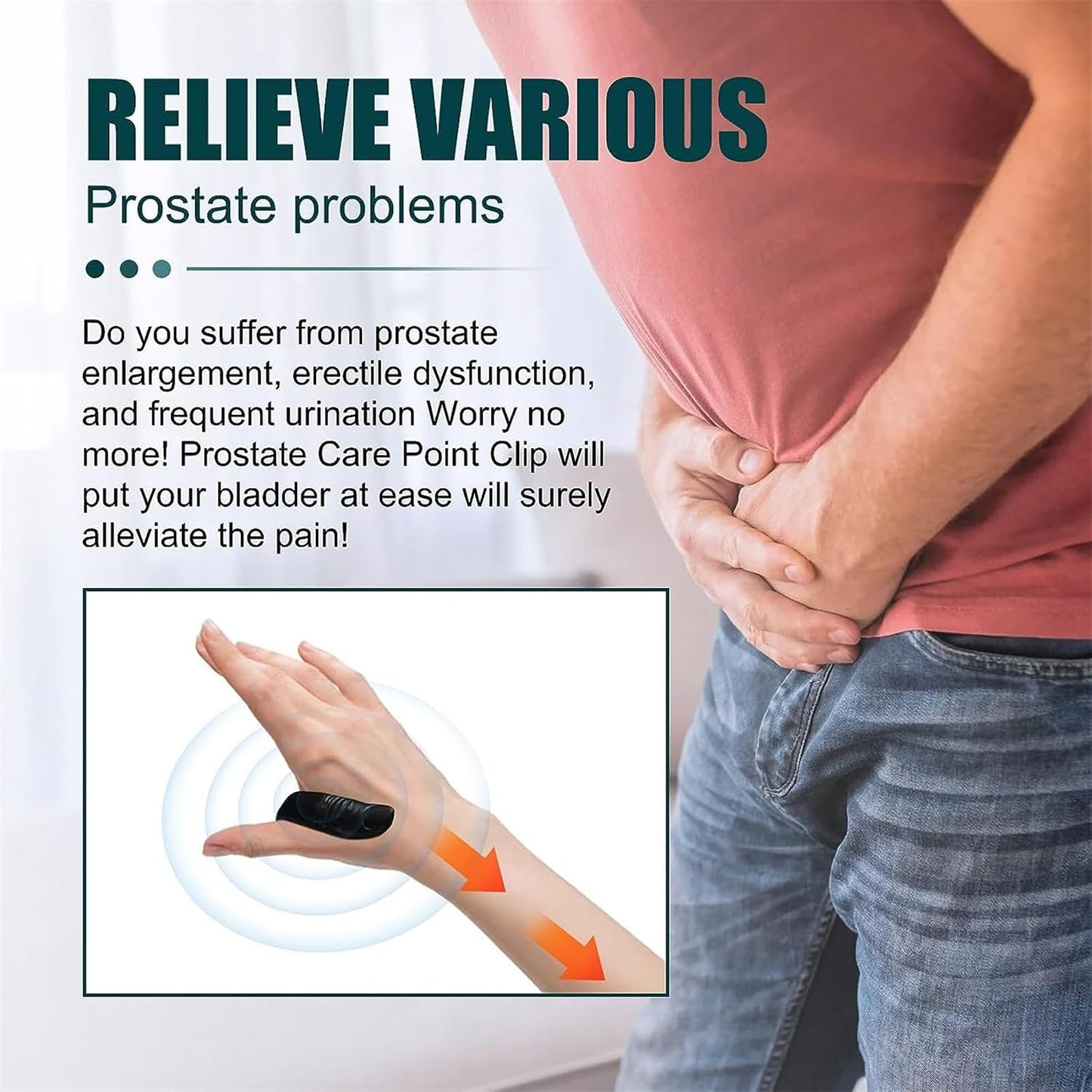 Acupressure Relief Hand Clip (Pack of 2)