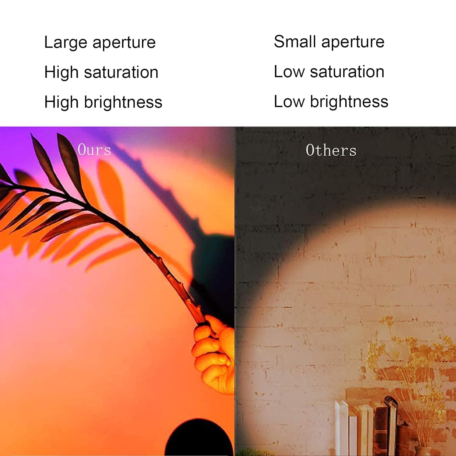 16-Color RGB Sunset Projector Lamp for Aesthetic Photos, Videos and Decor