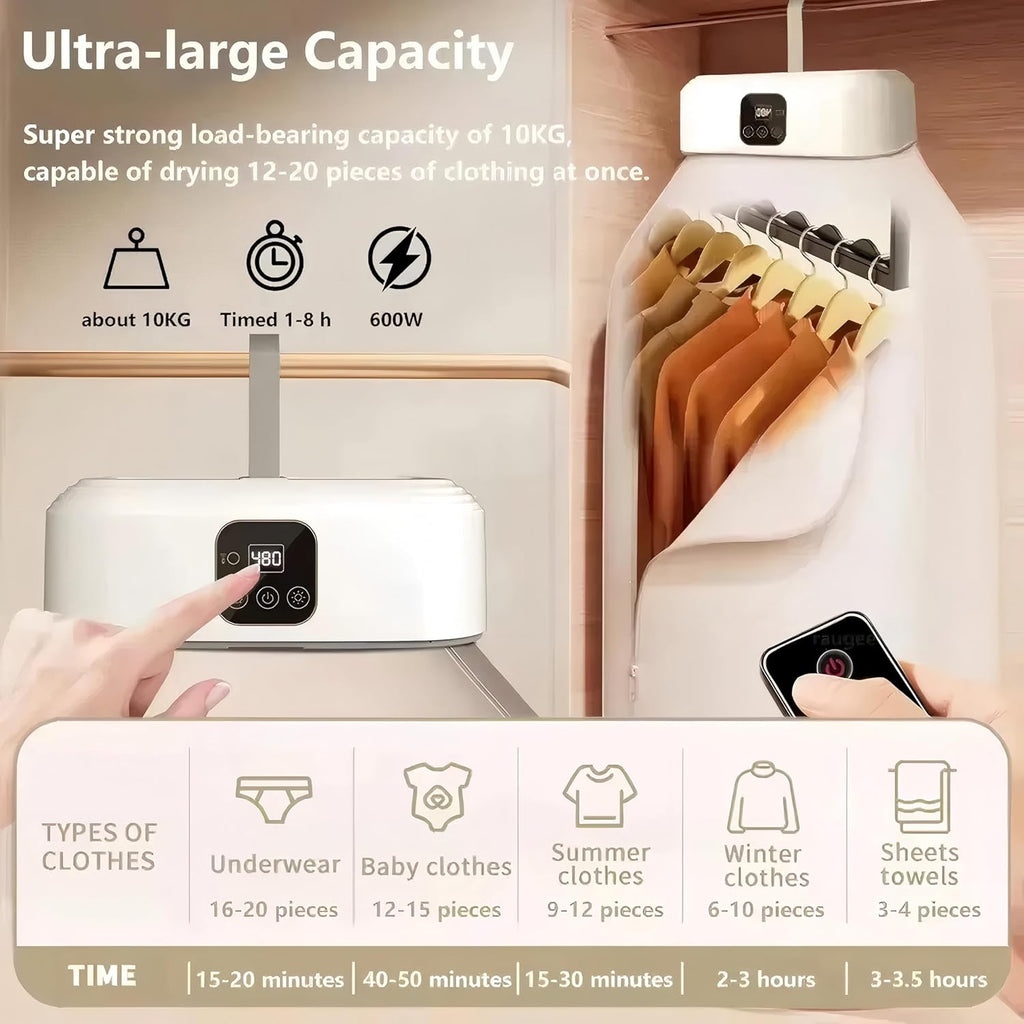Portable Electric Clothes Dryer Machine with UV Sterilization