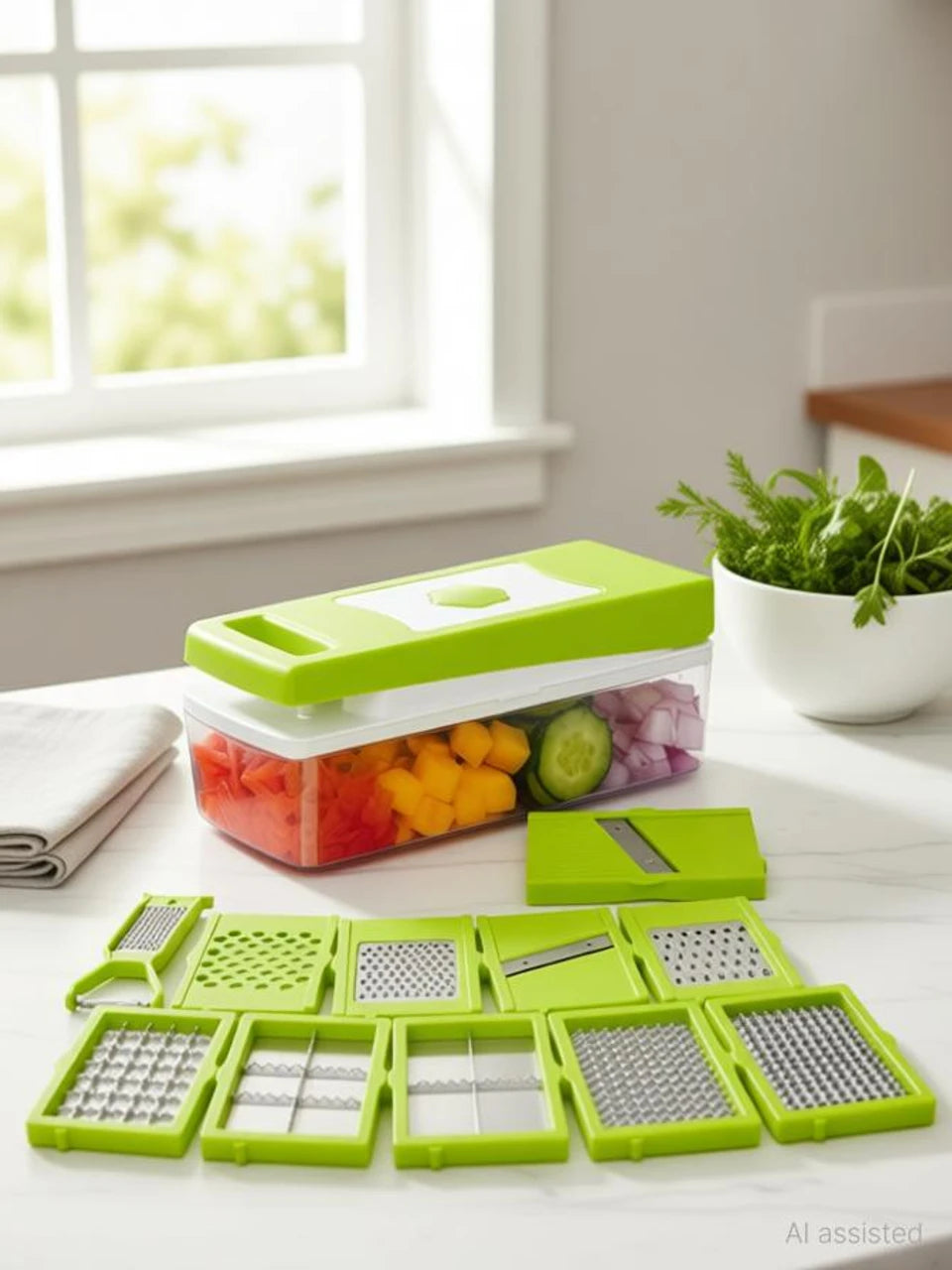 12-in-1 Multi-Purpose Vegetable and Fruit Chopper