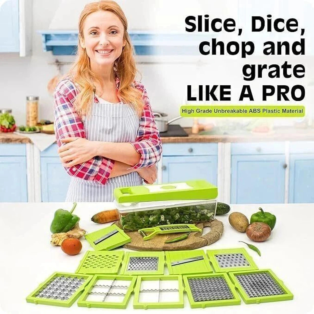 12-in-1 Multi-Purpose Vegetable and Fruit Chopper