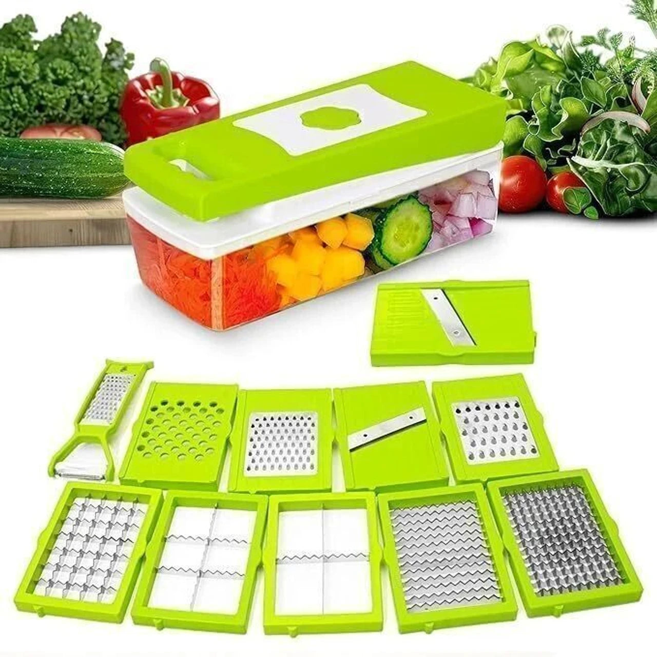 12-in-1 Multi-Purpose Vegetable and Fruit Chopper