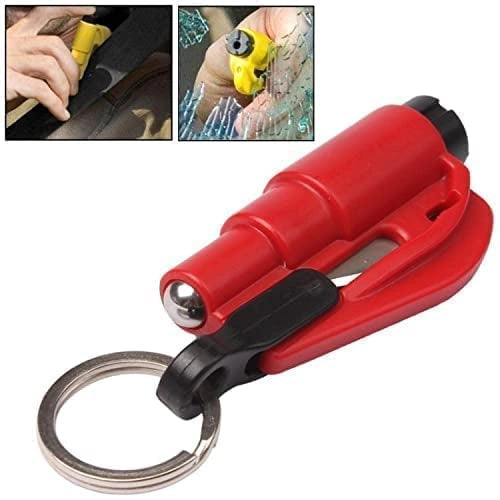 3-in-1 Emergency Mini Safety Hammer & Car Window Glass Breaker