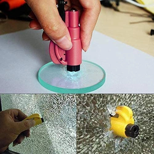 3-in-1 Emergency Mini Safety Hammer & Car Window Glass Breaker