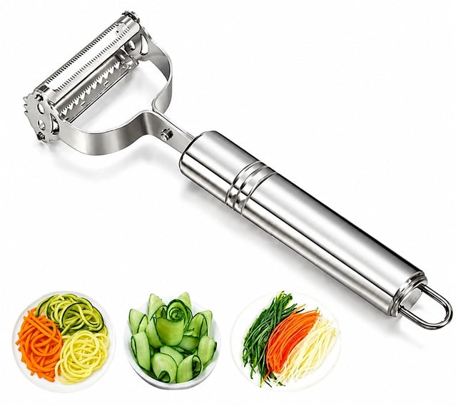2-in-1 Stainless Steel Vegetable Peeler & Julienne Slicer