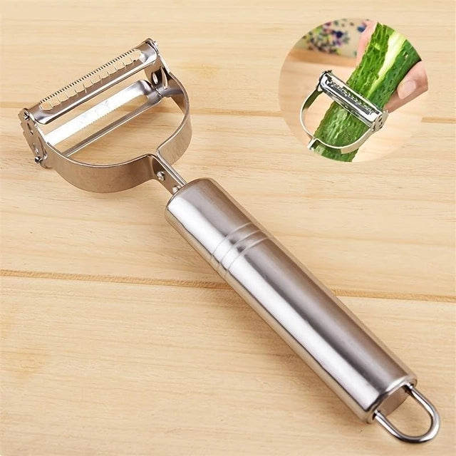 2-in-1 Stainless Steel Vegetable Peeler & Julienne Slicer