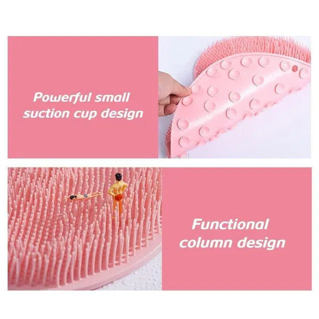 Silicone Body & Foot Scrubber Mat with Suction Cups