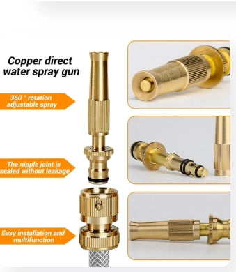 High Pressure Brass Water Hose Nozzle
