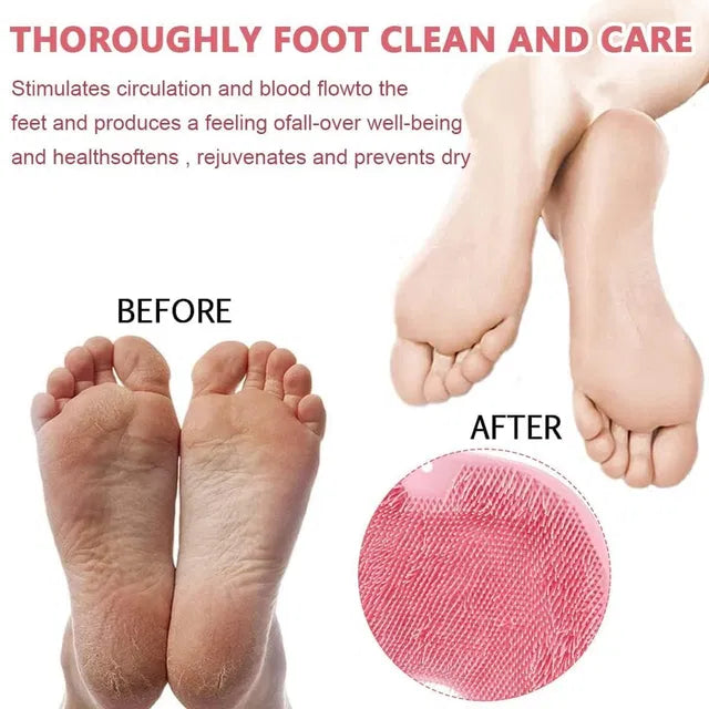 Silicone Body & Foot Scrubber Mat with Suction Cups