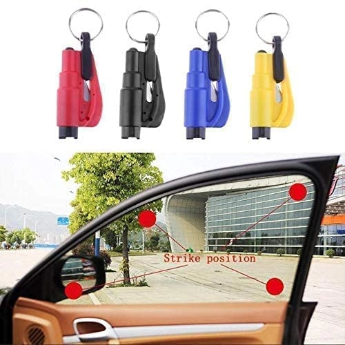 3-in-1 Emergency Mini Safety Hammer & Car Window Glass Breaker
